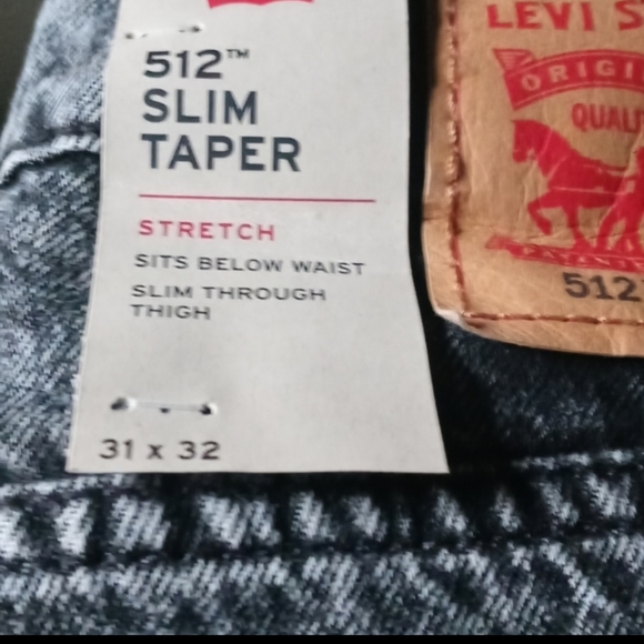 NWT LEVI'S 512 SLIM TAPER JEANS - Picture 3 of 14